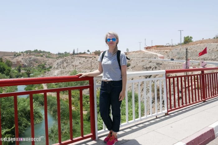 Lalla Takerkoust, bridge, girl, tourist, morocco
