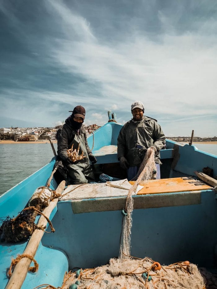 beach morocco sand water birdwatching boat fishers