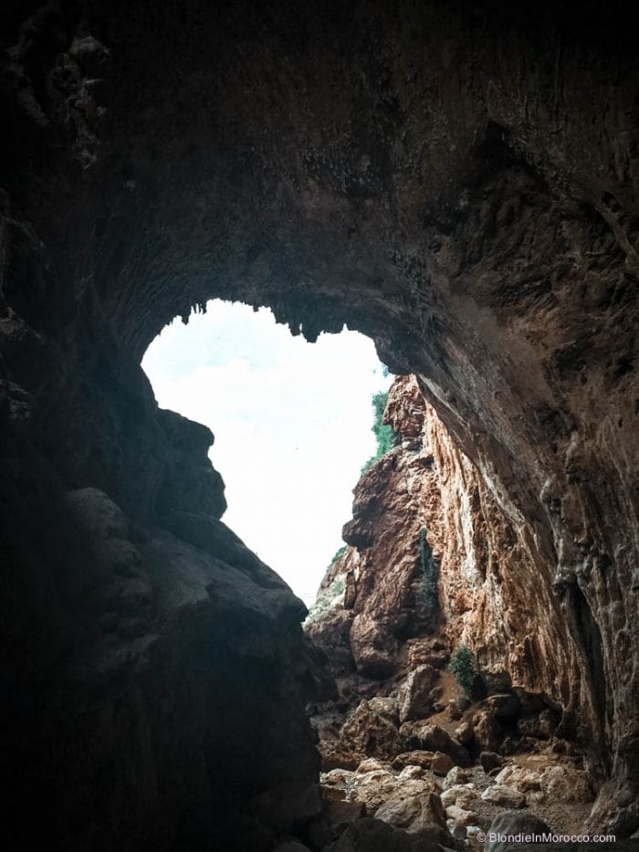 Iminifri natural bridge cave morocco nature