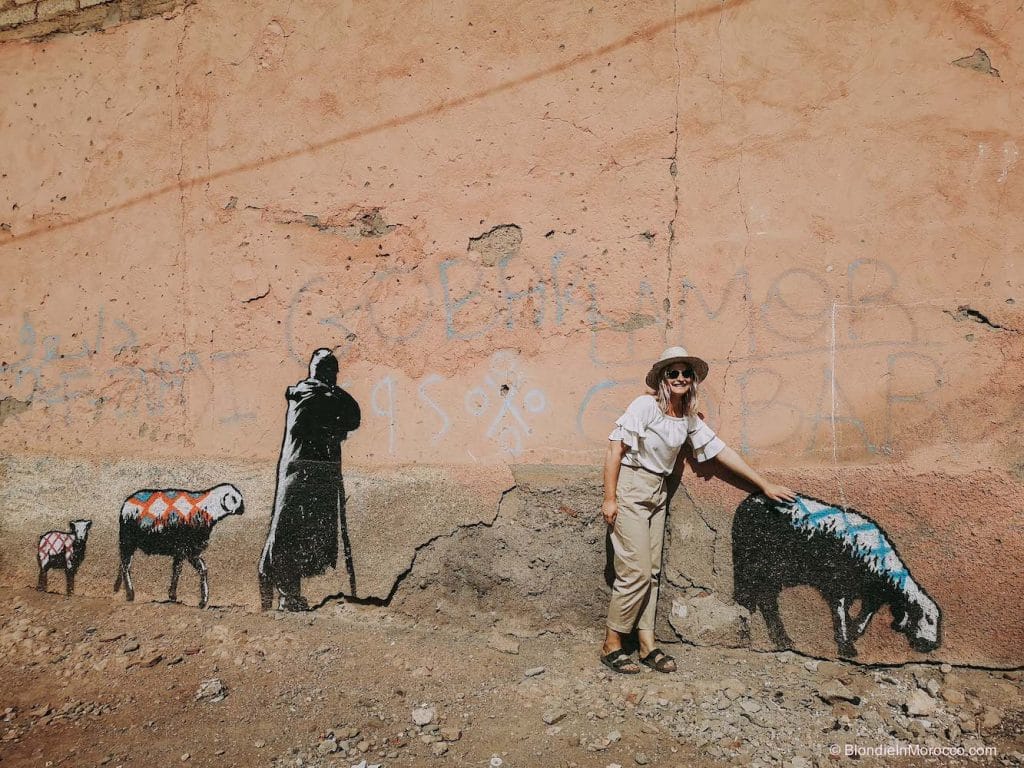 Tameslohte graffiti morocco wall