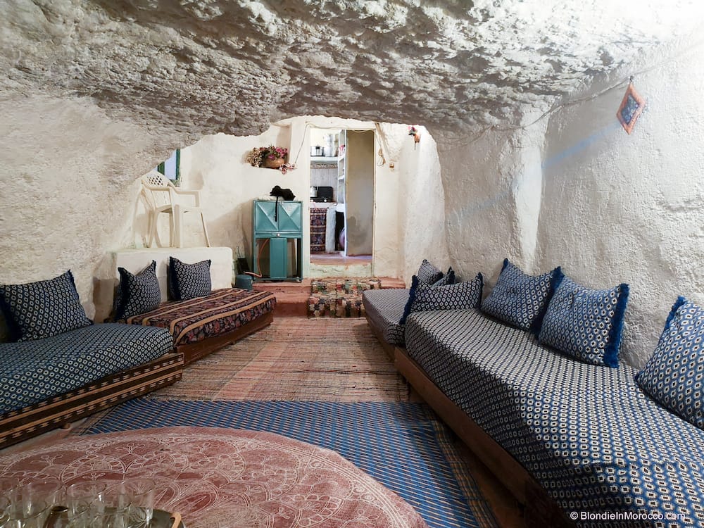 bhalil morocco cave house dwelling room stone