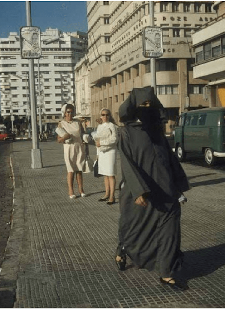 morocco vintage women street