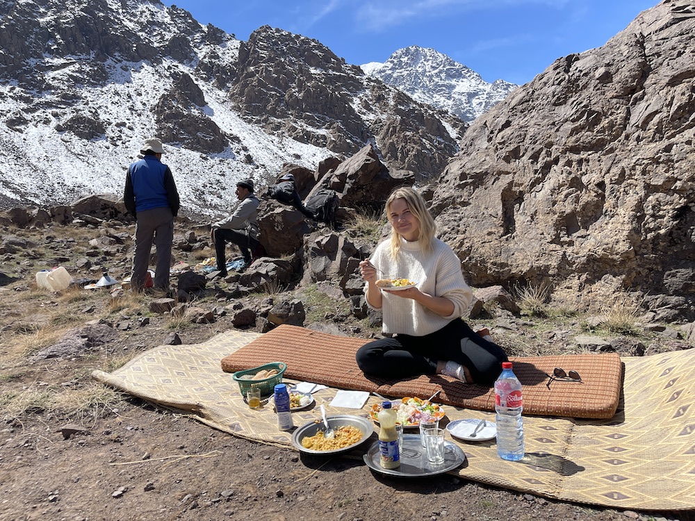 morocco village imlil mountains high atlas trekking picnic lunch