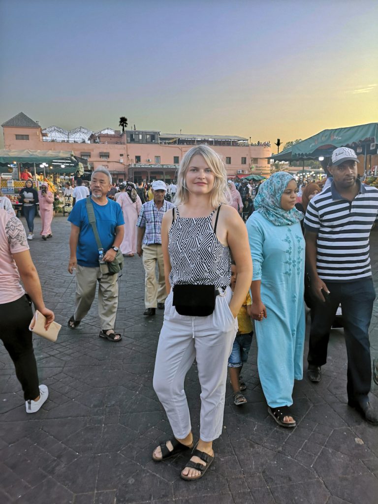 marrakech tourist blonde