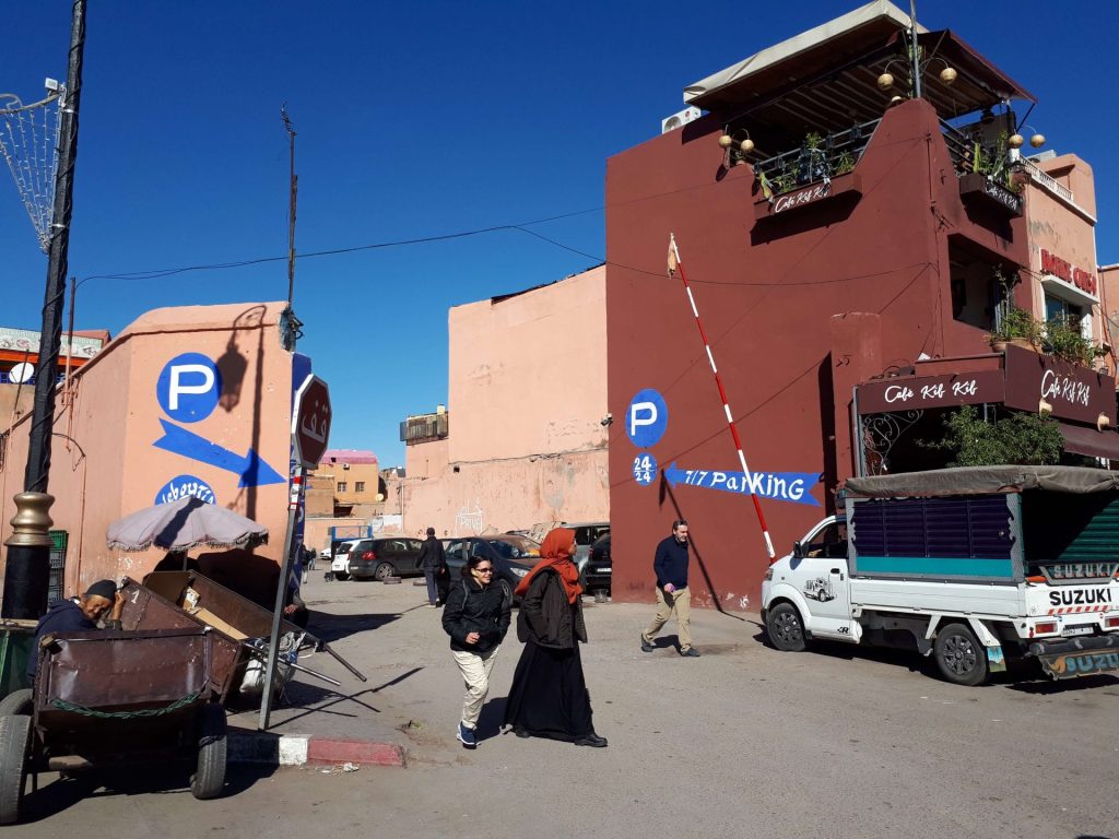 morocco parking marrakech driving
